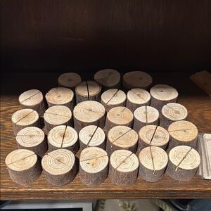 🔥Rustic Wood Name Card Holder (set of 25)🔥
